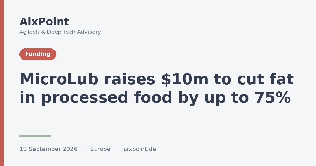 MicroLub raises $10m to cut fat in processed food by up to 75 per cent