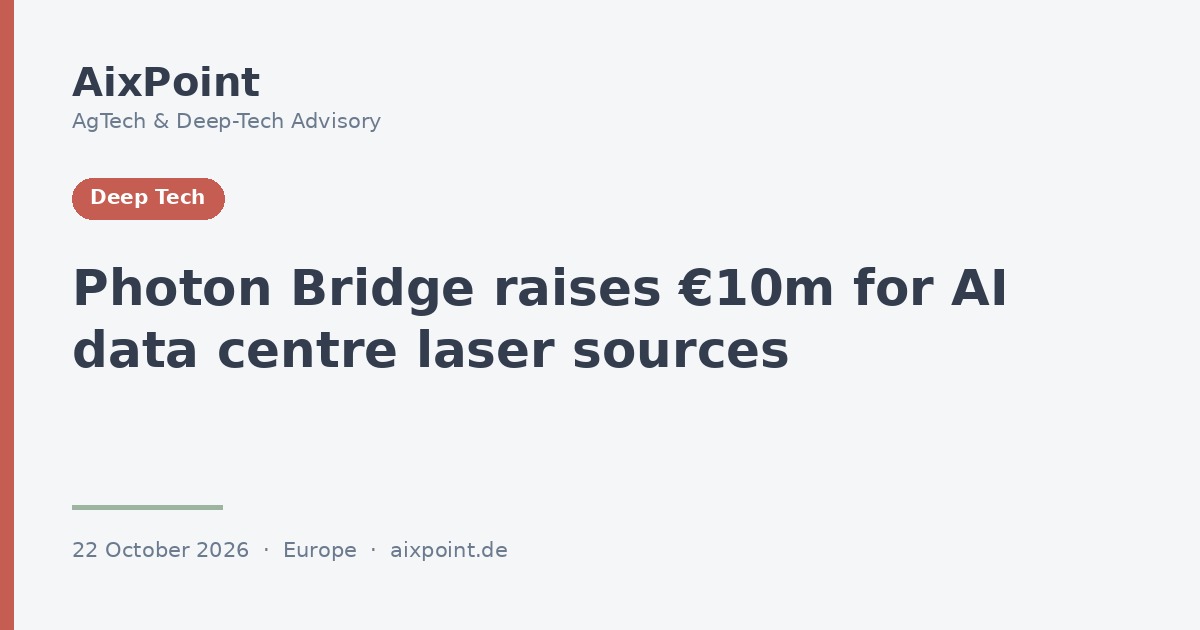 Photon Bridge capta 10 M€ para fabricar fuentes láser de centros de datos de IA a escala de semiconductor